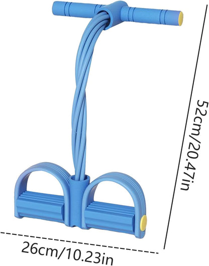 Foot Pedal Resistance Band, 8 Tube Pedal Ankle Puller Fitness Resistance Bands, Multifunction Tension Rope with Handle, Sit-Up Training Equipment for Abdomen/Waist/Arm/Leg Stretching Slimming Training