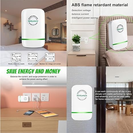 Energy Saving Device, Electricity Saving Device Save Electricity, Elon-Musk's Electricity Saving Box, Esaver Watt Energy Savers Plug in US 90V-250V 30KW（5PCS, Black）