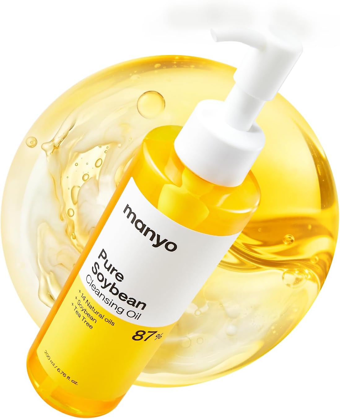 Pure Korean Facial Cleanser by Ma:nyo – Blackhead Remover & Daily Makeup Cleansing Oil with Argan Oil, Korean Skincare for Women, 190ml