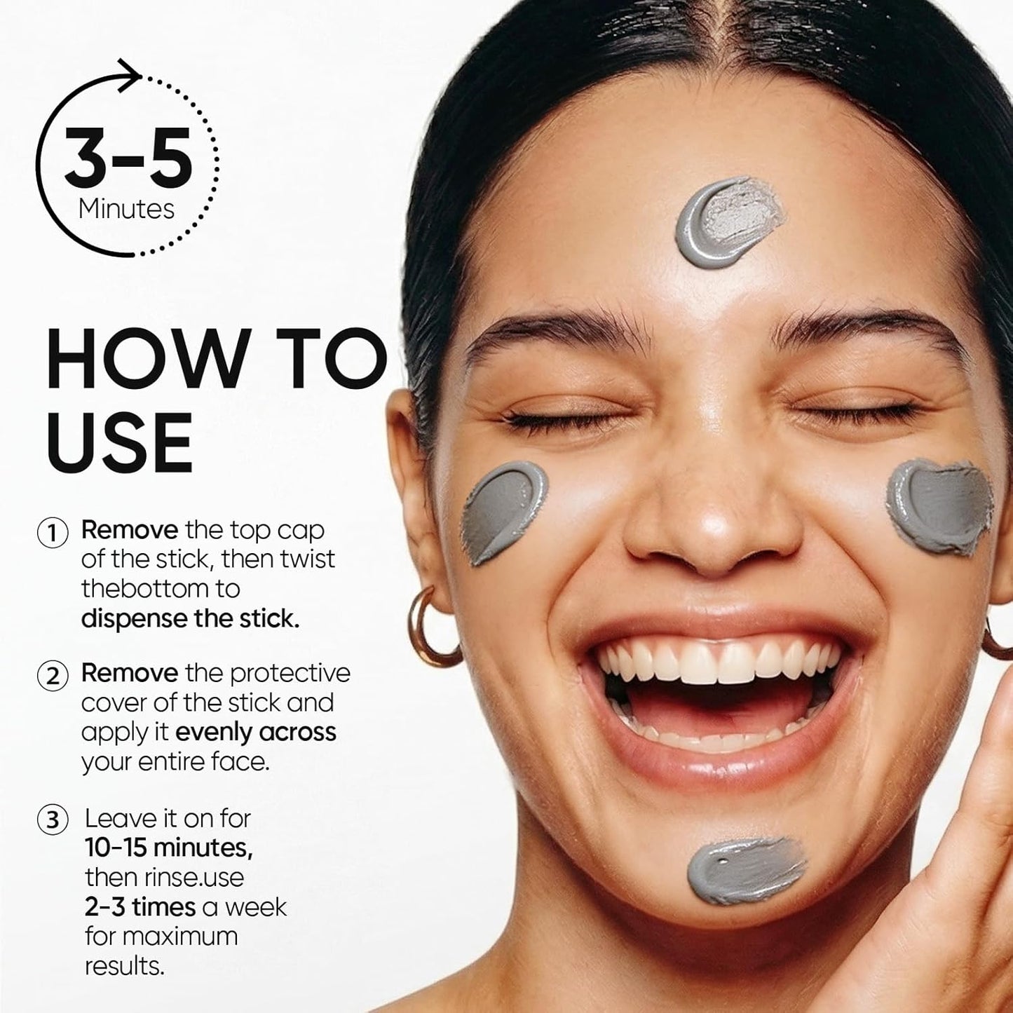 SKINTIFIC Alaska Volcano Deep Cleansing Face Mask – Blackhead Remover & Pore Care for Oily Skin, 40g