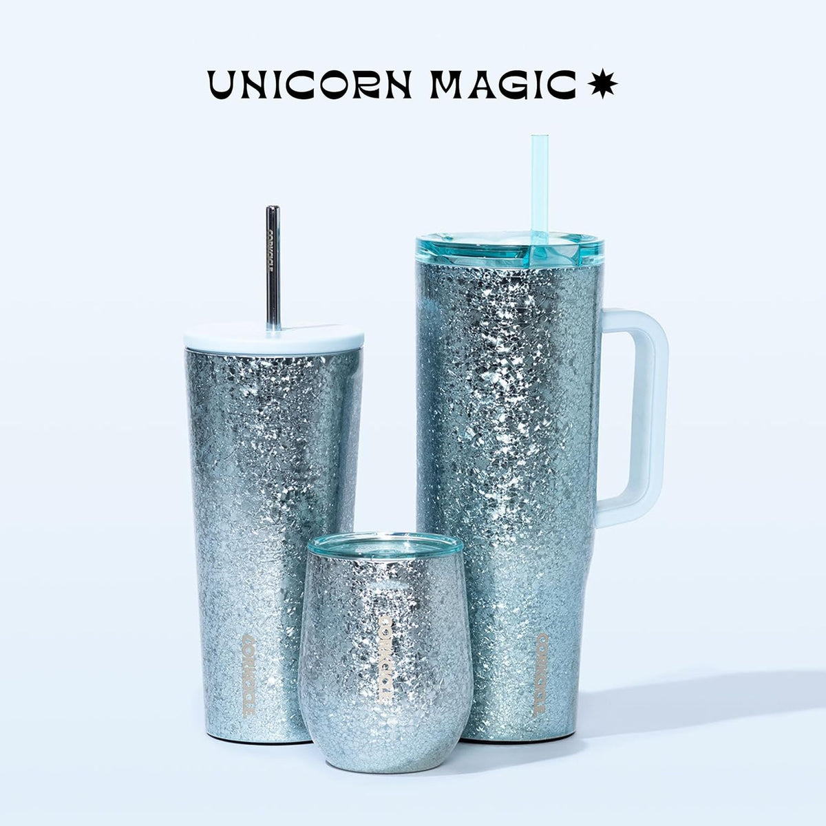 Corkcicle Cold Cup - Triple Insulated Tumbler with Straw - 12 Hours Cold - Leak-Resistant Lid - Easy Grip - Non-Slip Bottom - Summer Drinkware Gift - Keeps Drinks Ice Cold - 24 oz - Ice Breaker