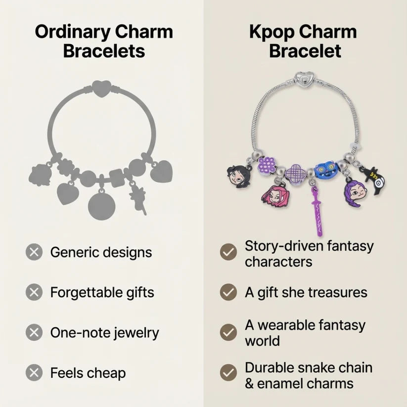 KPop Demon Hunters Charm Bracelet – Must-Have for True Fans