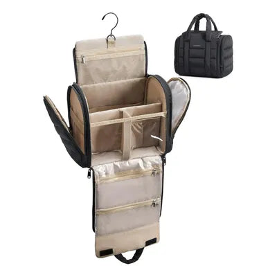 Large Travel Toiletry Bag with Removable Partition - Brand