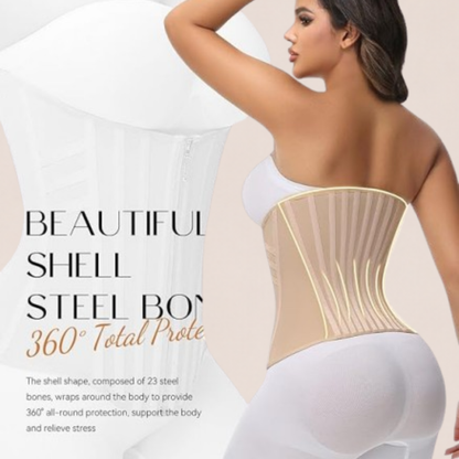 ZOI® Curved Boned Waist Trainer High Compression Tiny Waist Corset