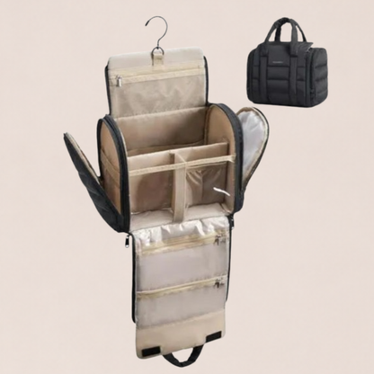 Large Travel Toiletry Bag with Removable Partition - Brand