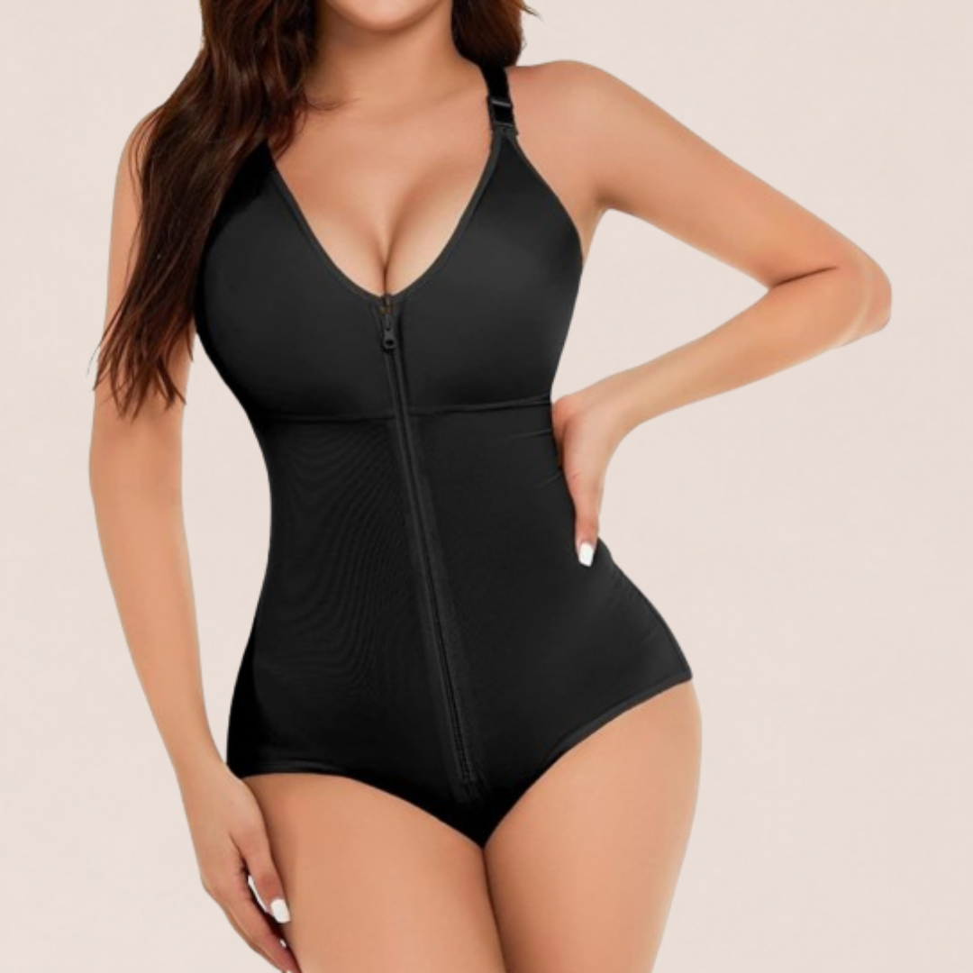 Women’s High-Waist Shapewear Bodysuit – Tummy Control & Butt Lifting Body Shaper, Seamless Plus Size Lingerie for Women (Black, XXXL)