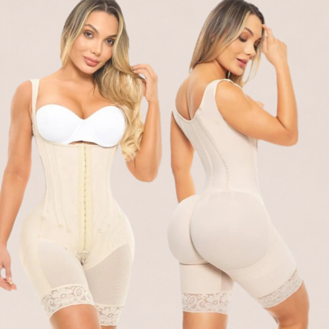 Fajas Colombianas Slimming Corset for Women Compression Bodysuit Open Chest Waist Trainer Shapewear Post Surgery Butt Lifter